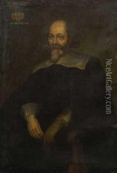 Bildnis Des Johannes Mandl Von Deutenhofen Oil Painting - Joachim I Von Sandrart
