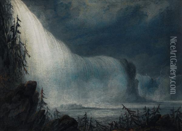 Niagara Falls Oil Painting - Thomas Gray Hart