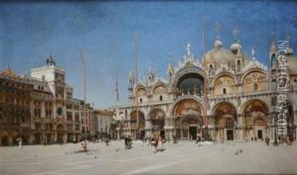 Saint Mark's Square Oil Painting - Federico del Campo