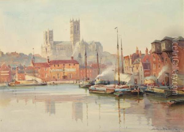 Lincoln Oil Painting - William Alister Macdonald