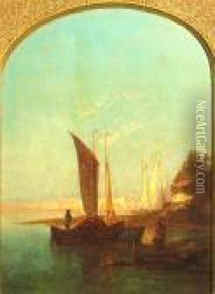 Venetian Harbor Oil Painting - Edward Moran