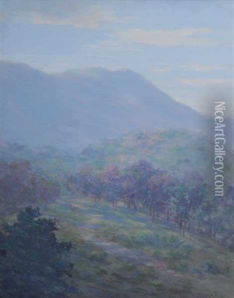 Tryon, North Carolina Landscape Oil Painting - Louis Rowell