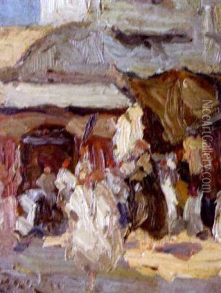 Scene Orientaliste Oil Painting -  Lazare-Levy