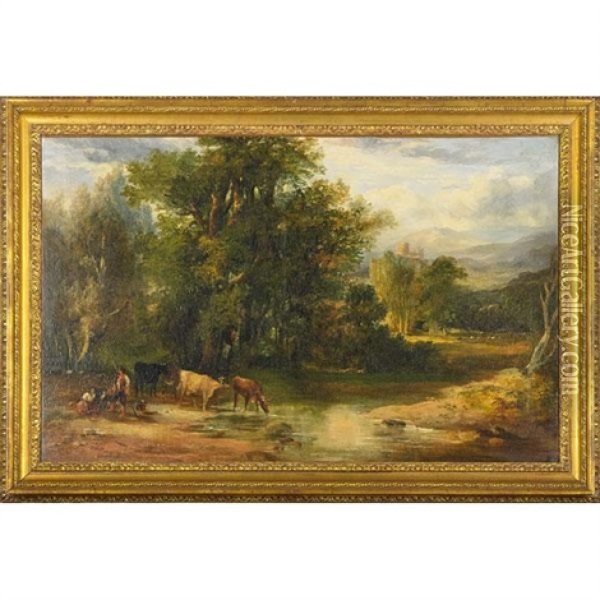 Untitled Oil Painting - Frederick Lee Bridell