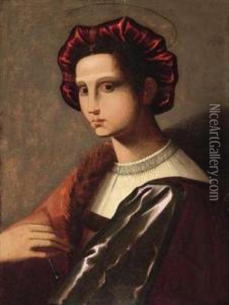 Portrait Of A Lady Oil Painting - Andrea Piccinelli Il Brescianino