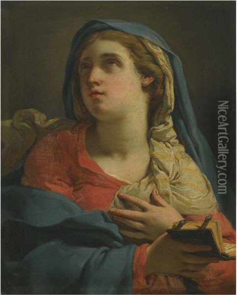 Madonna Annunciate Oil Painting - Gaetano Gandolfi