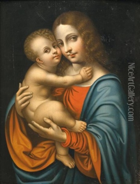 Vierge A L'enfant Oil Painting - Marco d' Oggiono