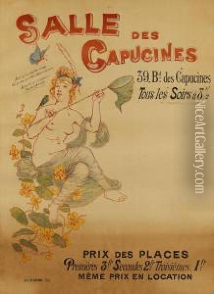 Plakat: Salle De Capucines 39, Bd Oil Painting - Adolphe Willette