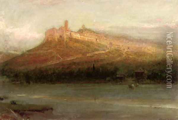 Assisi, Italy Oil Painting - Albert Goodwin