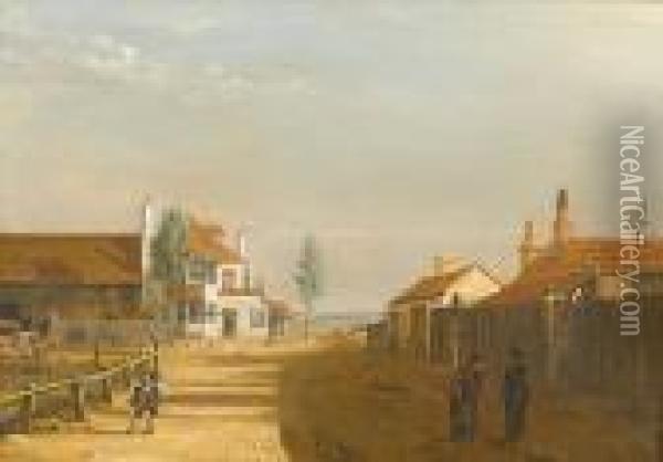 The Queen's Head And Artichoke Inn, The Regent's Park Oil Painting - William Anderson