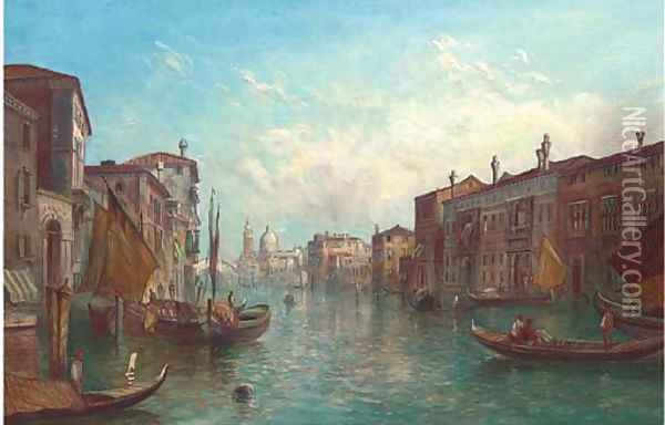 The Grand Canal, Venice 7 Oil Painting - Alfred Pollentine