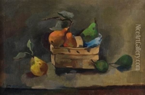 Stillleben Mit Fruchten Oil Painting - Max Dungert