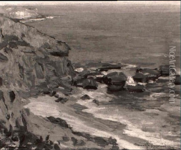 Lion's Head, Cherry Cove, Catalina Island Oil Painting - Granville S. Redmond