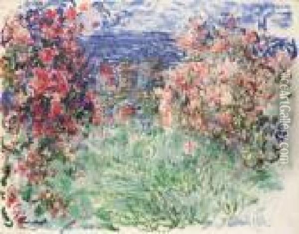 La Maison Dans Les Roses Oil Painting - Claude Oscar Monet