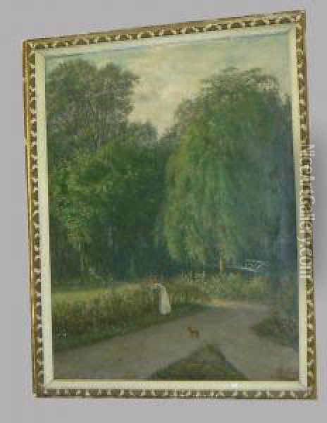 Vue De Parc Oil Painting - Theodore T'Scharner