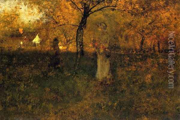 In the Orchard, Milton Oil Painting - George Inness