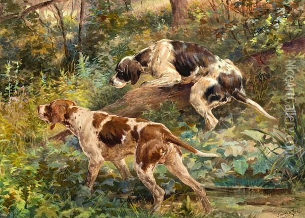Two Pointers Oil Painting - Edmund Henry Osthaus