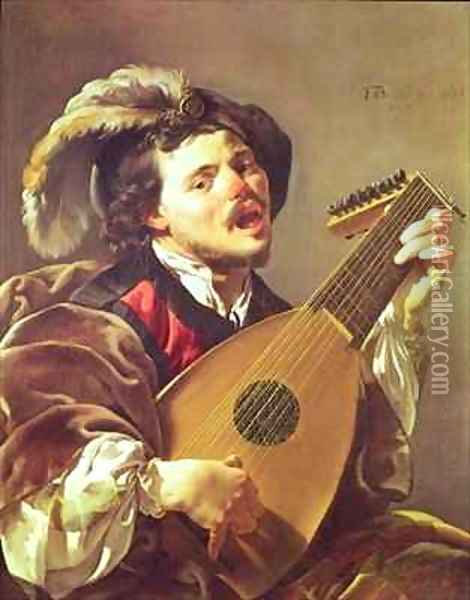 The Lute Player Oil Painting - Hendrick Ter Brugghen