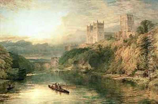 Durham Cathedral Oil Painting - Henry Thomas Dawson