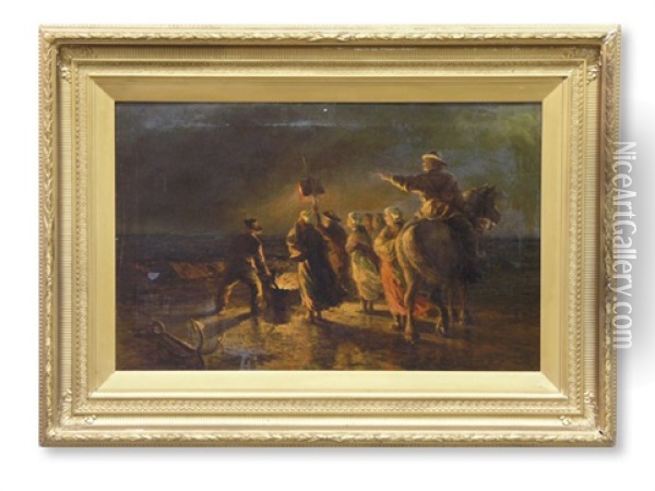 The Beacon Oil Painting - Samuel C. Bird