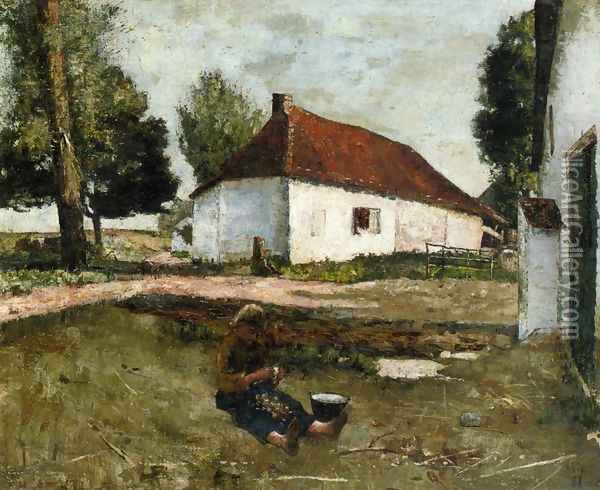 In the Sunshine, near Volluvet Oil Painting - Lesser Ury