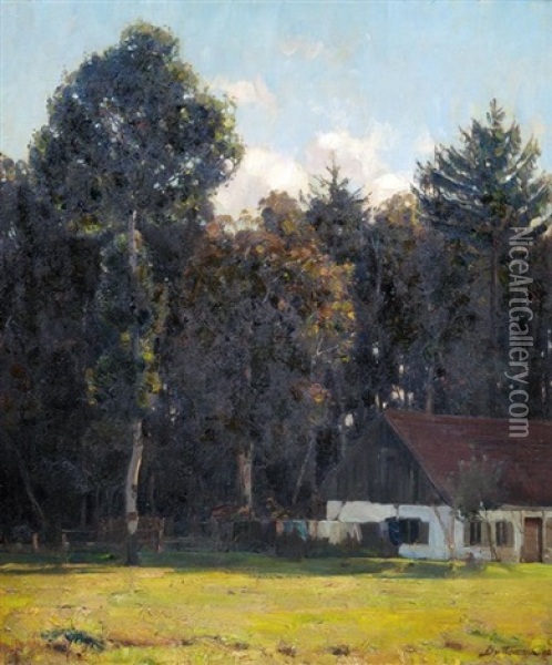 Haus Am Moorwald Oil Painting - Bernhard Buttersack