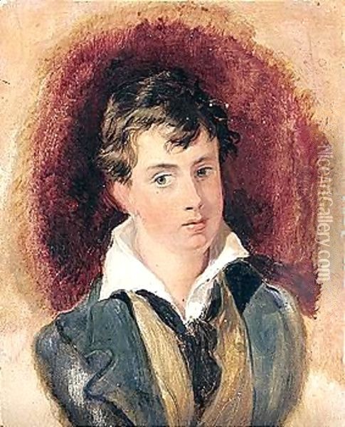 Portrait Of Lord Cosmo Russell When A Boy Oil Painting - Sir Edwin Henry Landseer