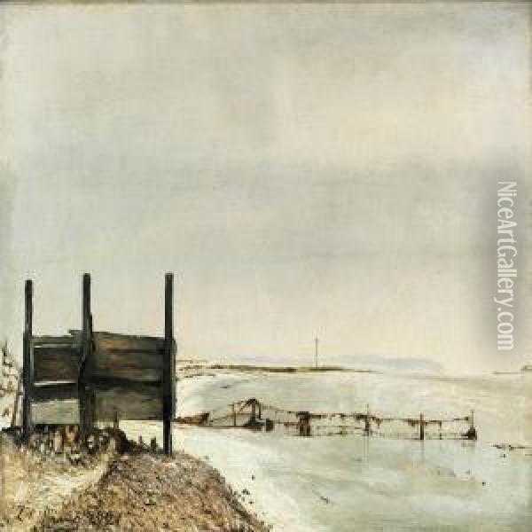 Roskilde Fjord Oil Painting - Laurits Andersen Ring