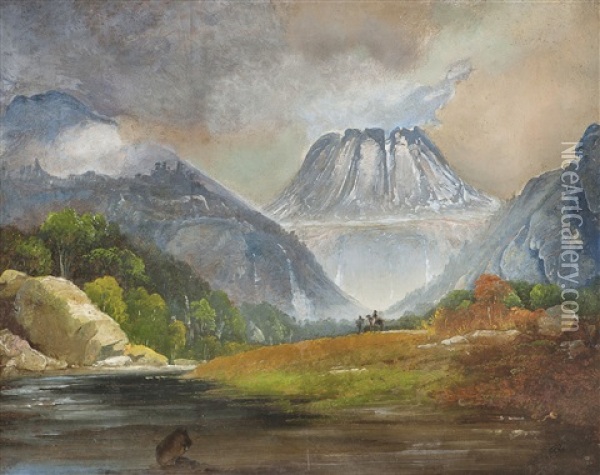 Mount Gausta Oil Painting - Peder Balke