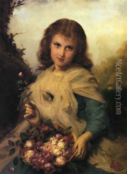 Roses Oil Painting - Etienne Adolphe Piot
