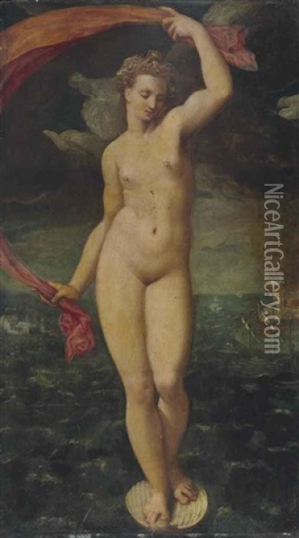 Allegorie De La Fortune De La Mer Oil Painting - Anthonie van (Montfort) Blocklandt