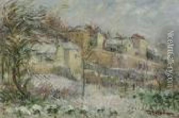 L'ermitage A Pontoise Oil Painting - Gustave Loiseau