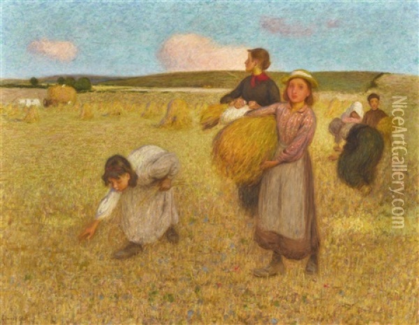 Harvesters Oil Painting - Edward Stott