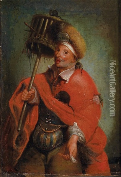 Der Rattenfanger Oil Painting - Christian Wilhelm Ernst Dietrich
