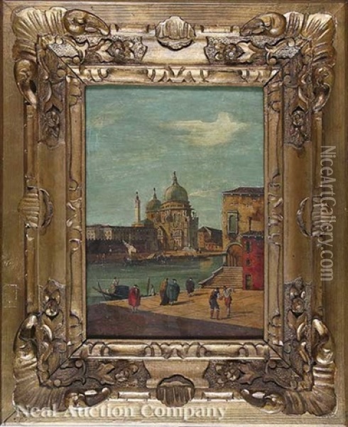 View Of Piazza San Marco, From Across The Grand Canal Oil Painting - Vettore Zanetti-Zilla