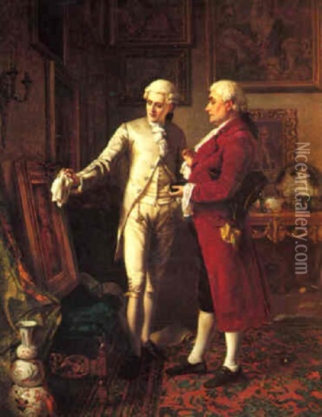 The Connoiseur Oil Painting - William Maw Egley