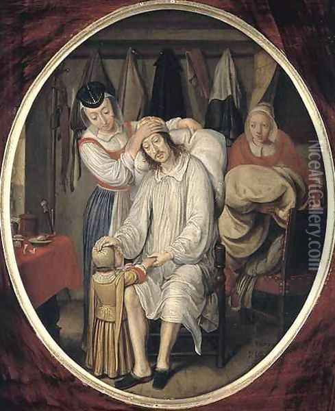 The Invalid Oil Painting - Wolfgang Heimbach