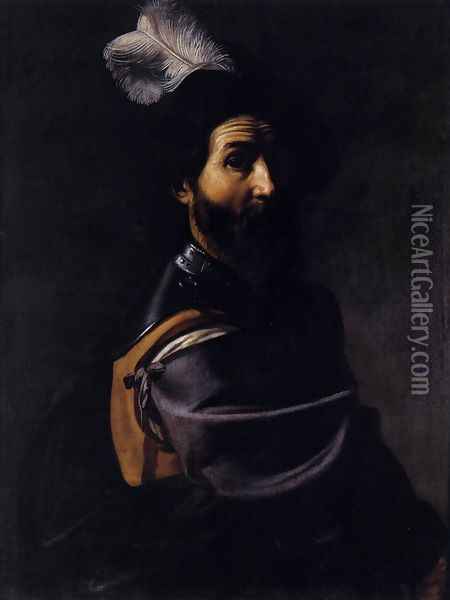 Soldier 1625-26 Oil Painting - Nicolas Tournier