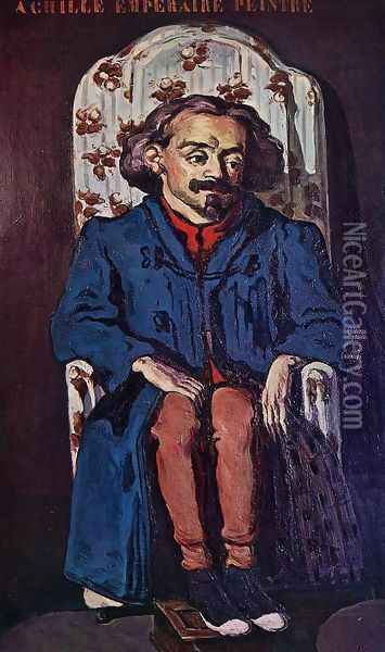 Portrait Of The Painter Achille Emperaire Oil Painting - Paul Cezanne