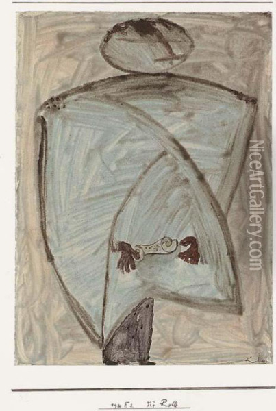 Die Rolle Oil Painting - Paul Klee