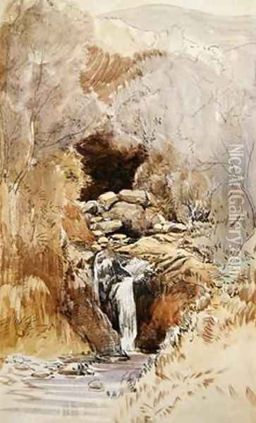 Rocky Stream Oil Painting - John Middleton