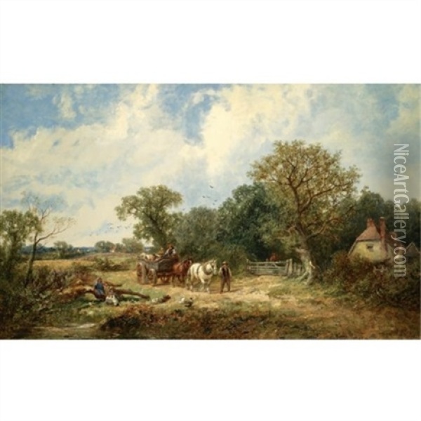 Homeward Bound Oil Painting - James E. Meadows