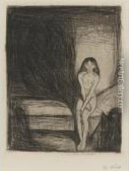 Puberty (w. 186) Oil Painting - Edvard Munch
