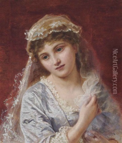The Young Bride Oil Painting - Sophie Anderson