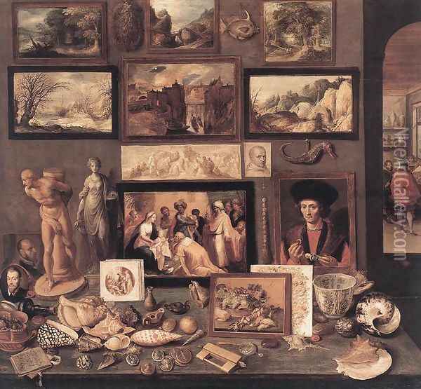 Art Room 1636 Oil Painting - Frans the younger Francken