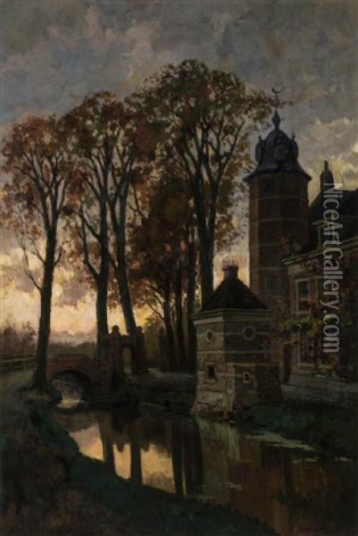 Huis Te Rijswijk Oil Painting - Nicolaas Bastert