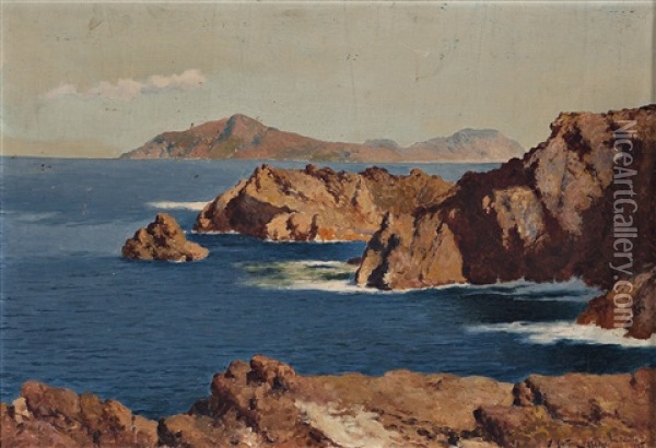 Costa De Las Palmas Oil Painting - Juan Martinez Abades