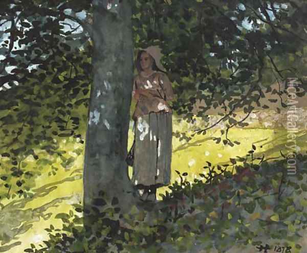 A Shady Spot, Houghton Farm Oil Painting - Winslow Homer