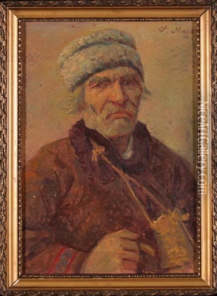 Portret Chlopa Oil Painting - Salomon Meisner