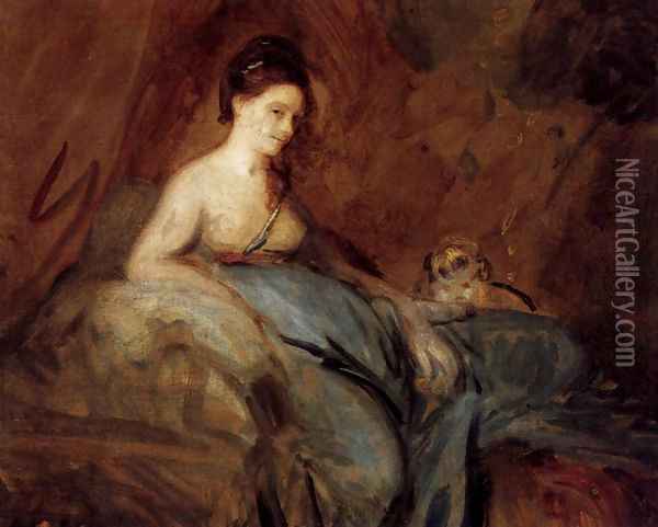 The Actress Kitty Fisher Oil Painting - Sir Joshua Reynolds